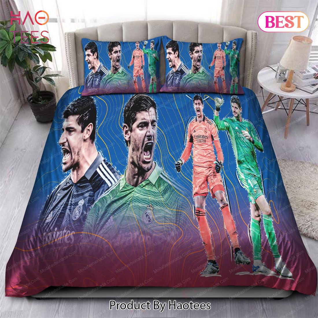 Buy Thibaut Courtois Real Madrid 28 Bedding Sets Bed Sets, Bedroom Sets ...