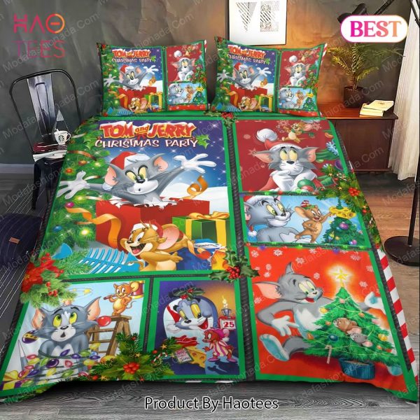 Buy Tom And Jerry Merry Christmas Bedding Sets Bed Sets, Bedroom Sets, Comforter Sets, Duvet Cover, Bedspread