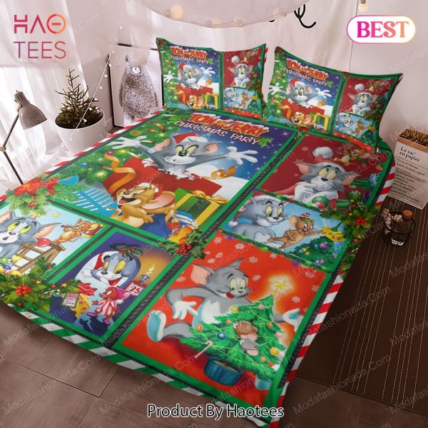 Buy Tom And Jerry Merry Christmas Bedding Sets Bed Sets, Bedroom Sets, Comforter Sets, Duvet Cover, Bedspread