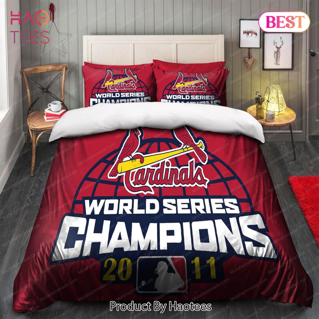 St. Louis Cardinals Queen Bed In Bag Set 