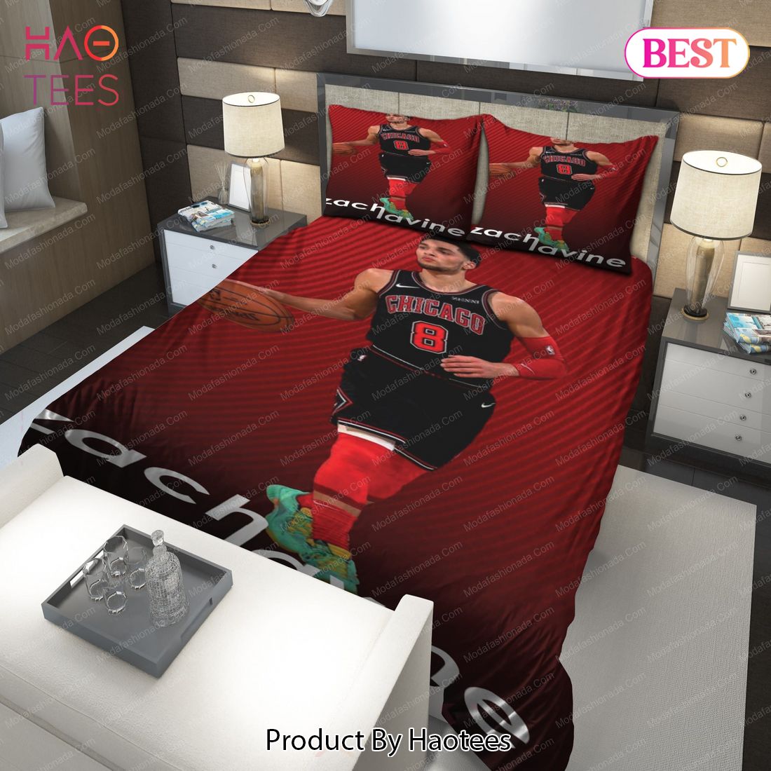 Buy Zach LaVine Chicago Bulls NBA 205 Bedding Sets Bed Sets, Bedroom Sets, Comforter Sets, Duvet Cover, Bedspread