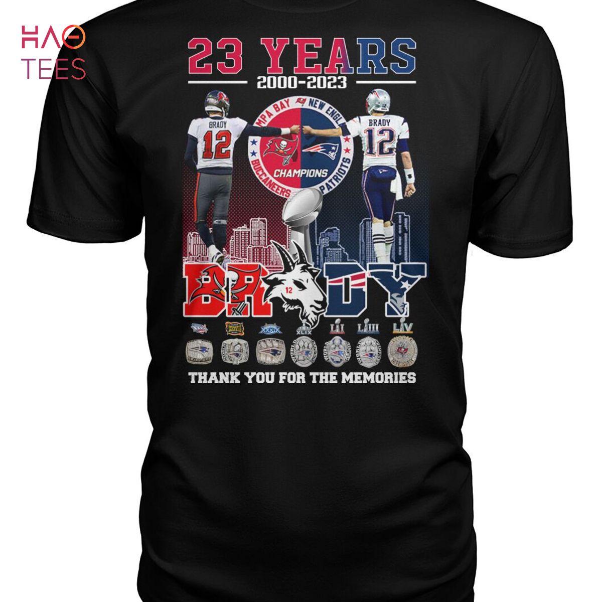 Hot Tom Brady Legends Never Die 2000-2023 Thank You For The Memories  Signature T-shirt,Sweater, Hoodie, And Long Sleeved, Ladies, Tank Top