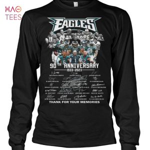 Eagles 90 Anniversary 1933 2023 Thank You For The Memories Shirt