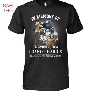 Franco Harris December 21 2022 Thank You For The Memories Shirt