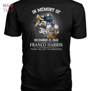 Franco Harris December 21 2022 Thank You For The Memories Shirt