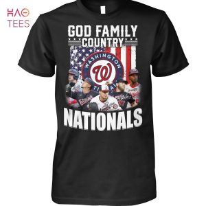 God Family Country Washington Nationals  Shirt
