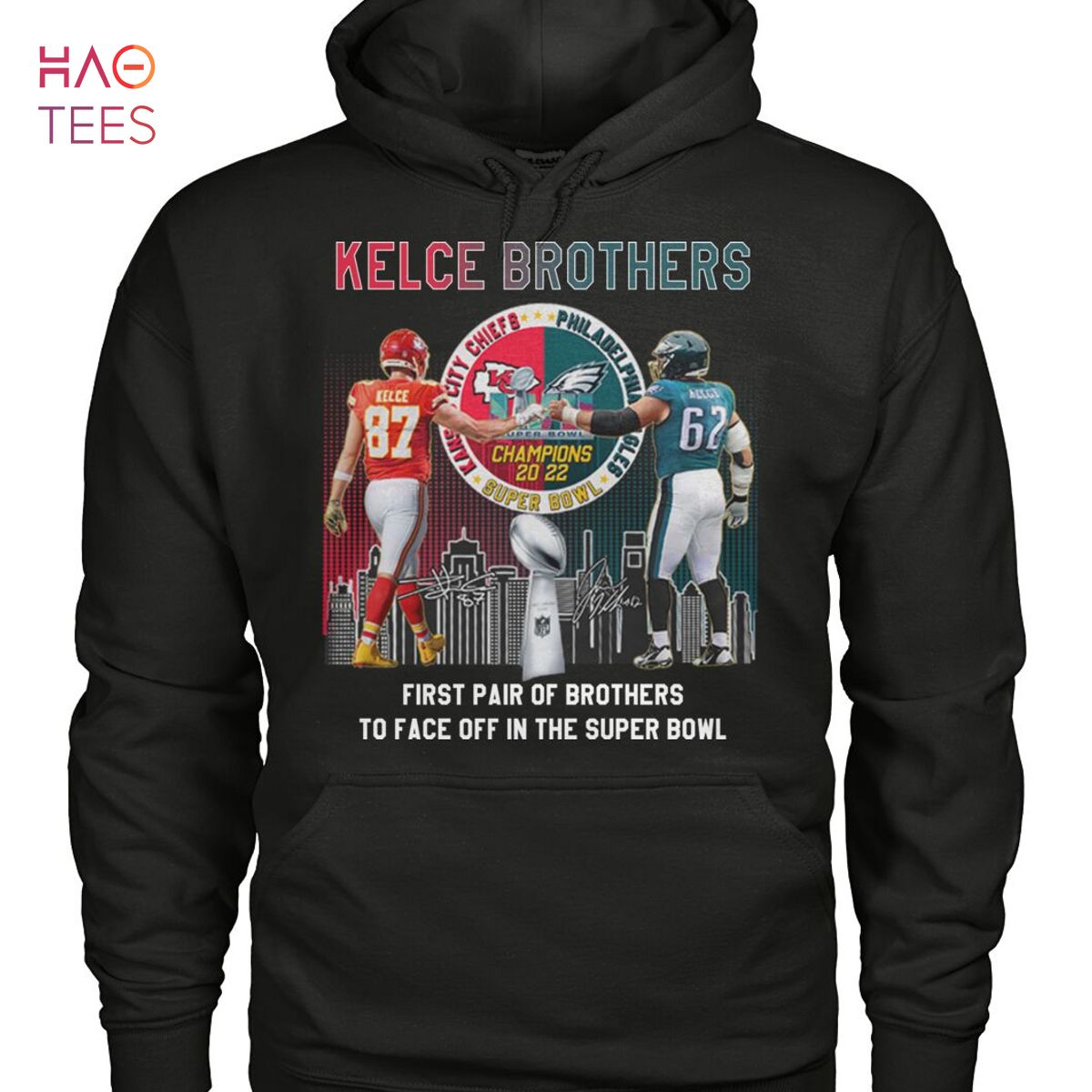 Philadelphia eagles and Kansas city Chiefs jason kelce and travis kelce  signatures shirt, hoodie, longsleeve tee, sweater