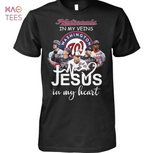 Nationals In My Veins Washington Jesus In My Heart Shirt