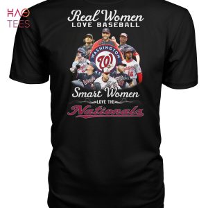 Real Women Love Baseball Washington Smart Women Love The Nationals Shirt