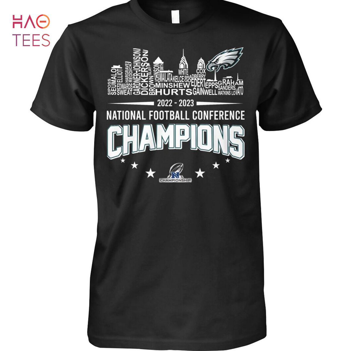 2022 2023 National Football Conference Champions Philadelphia Eagles Team Shirt