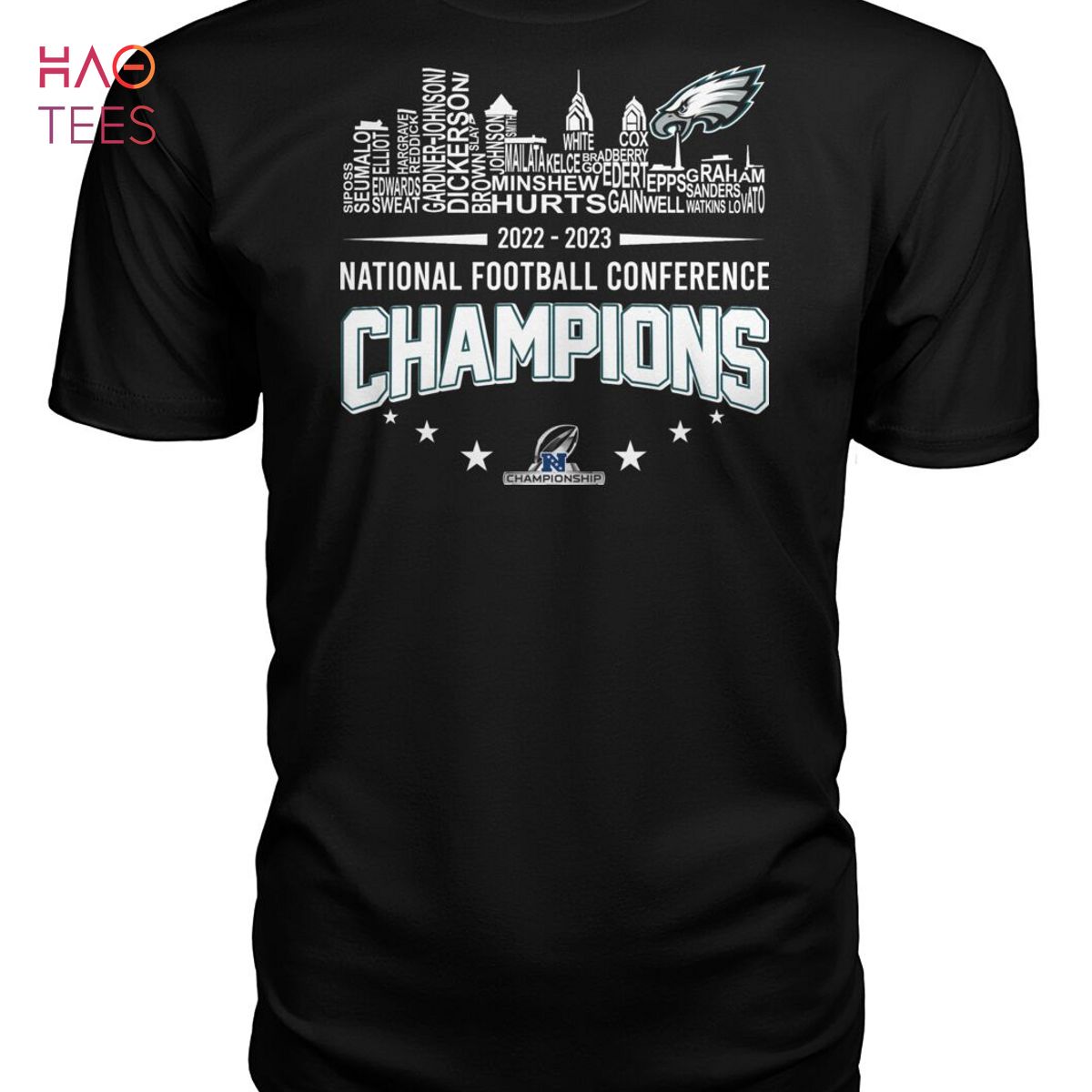 Philadelphia Eagles Youth NFC Conference Champs Black Tee