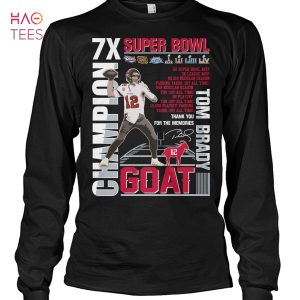 7X Super Bowl Tom Brady Champion Shirt
