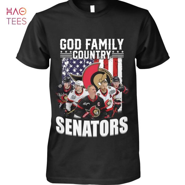 God Family Country Ottawa Senators Ice Hockey Team Shirt
