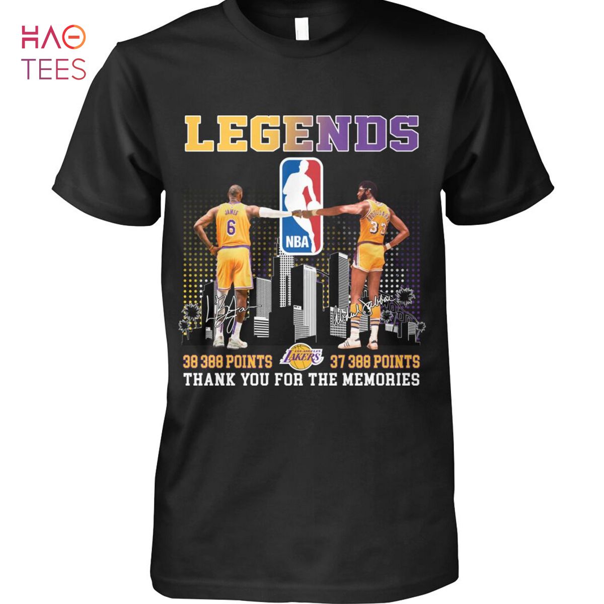 Legends NBA Los Angeles Lakers Thank You For The Memories Shirt