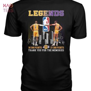 Legends NBA Los Angeles Lakers Thank You For The Memories Shirt