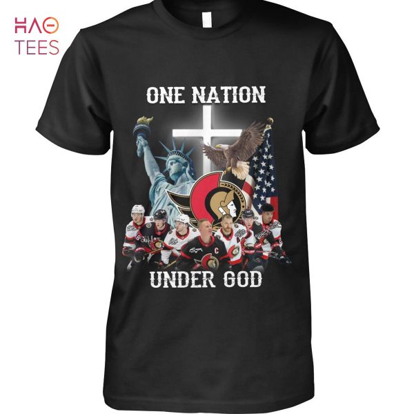 One Natiom Under God Ottawa Senators Ice Hockey Team Shirt