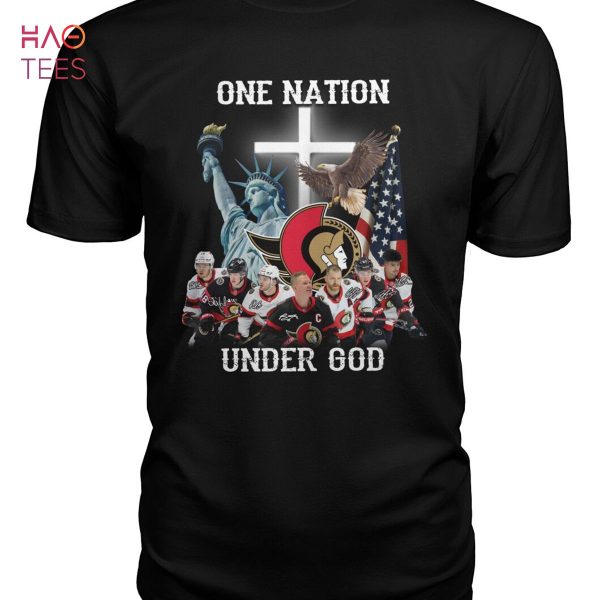 One Natiom Under God Ottawa Senators Ice Hockey Team Shirt