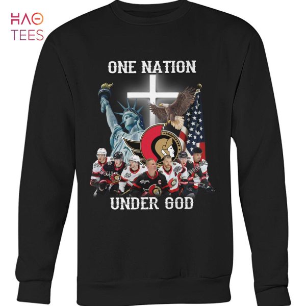One Natiom Under God Ottawa Senators Ice Hockey Team Shirt