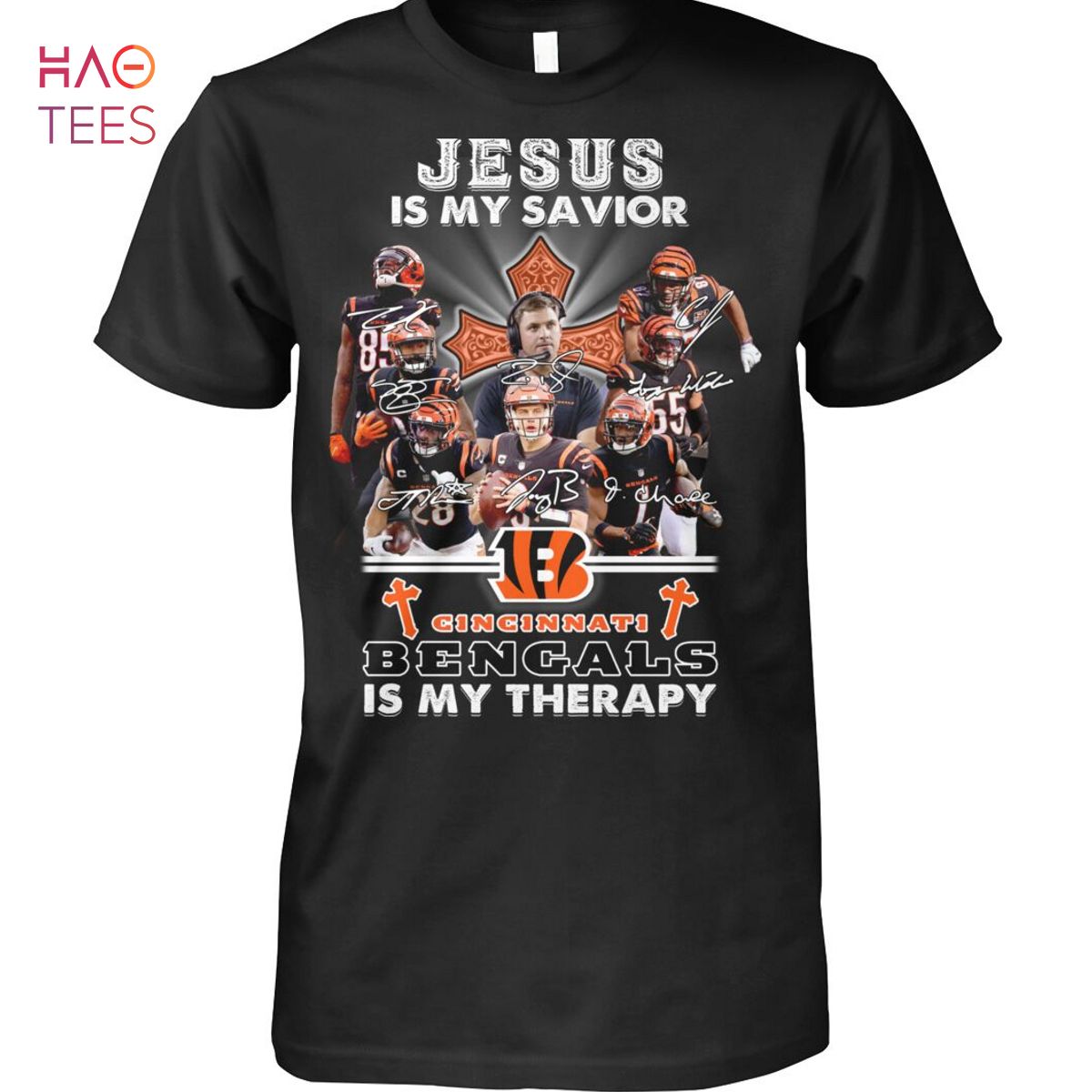 Jesus Is My Savior Cincinnati Bengals Is My Therapy Shirt