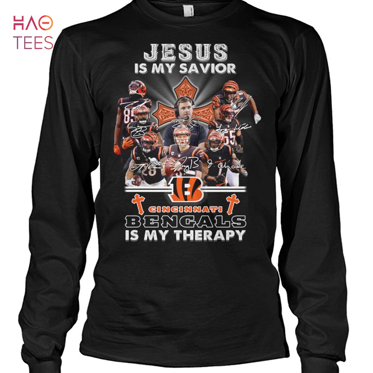 Distressed Cincinnati Bengals Football Helmet Graphic T-shirt