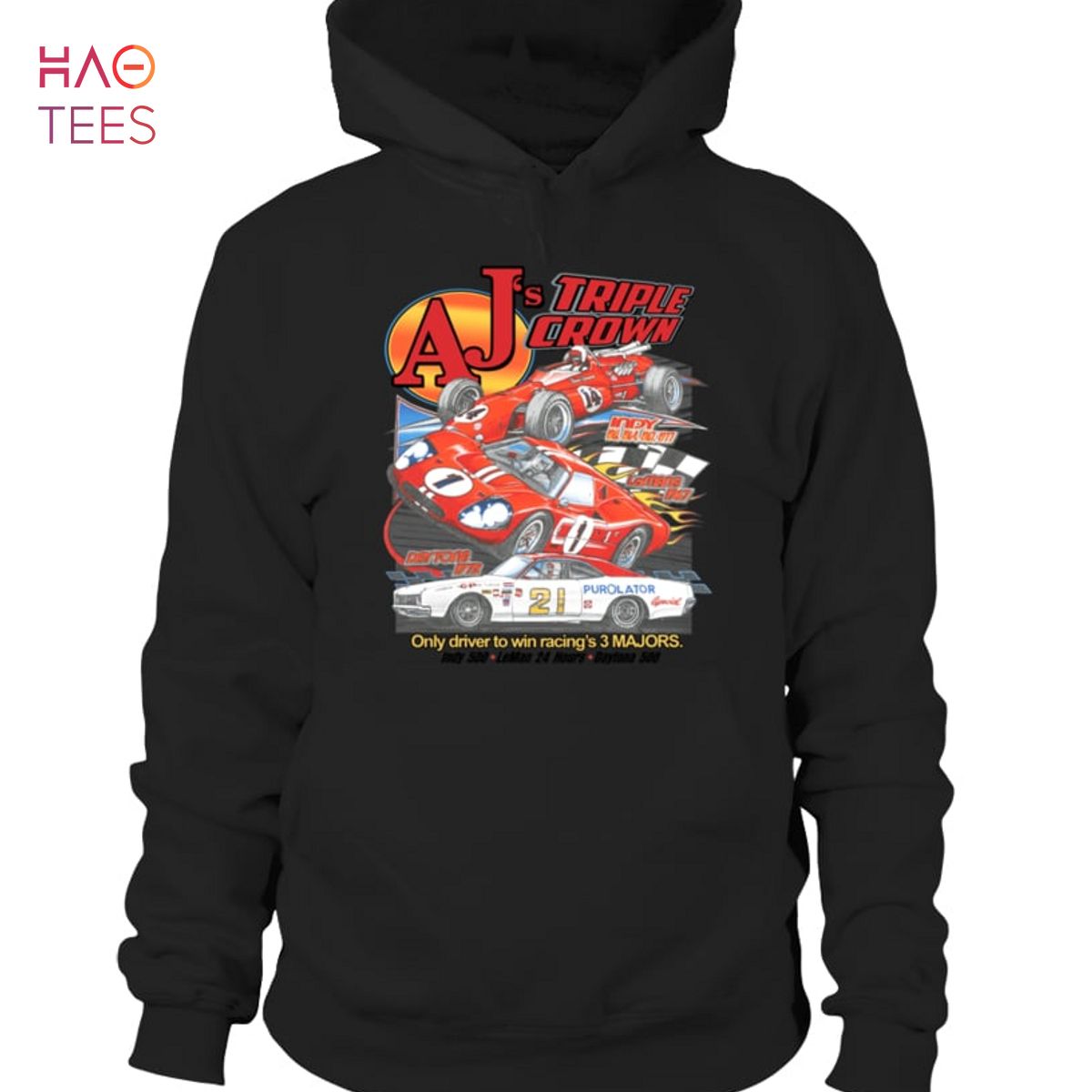Triple Crown Only Driver To Win Racing 3 Majors Shirt Triple Crown Only Driver To Win Racing 3 Majors Shirt