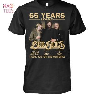 65 Years 1958 2023 Bee Gees Thank You For The Memories T Shirt