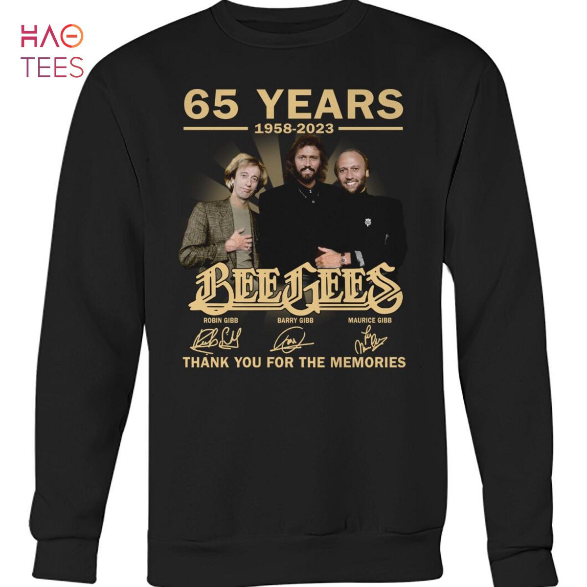 65 Years 1958 2023 Bee Gees Thank You For The Memories T Shirt 65 Years 1958 2023 Bee Gees Thank You For The Memories T Shirt