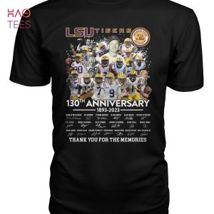 LSU Tigers 130 Anniversary 1893 2023 Thank You For The Memories T Shirt