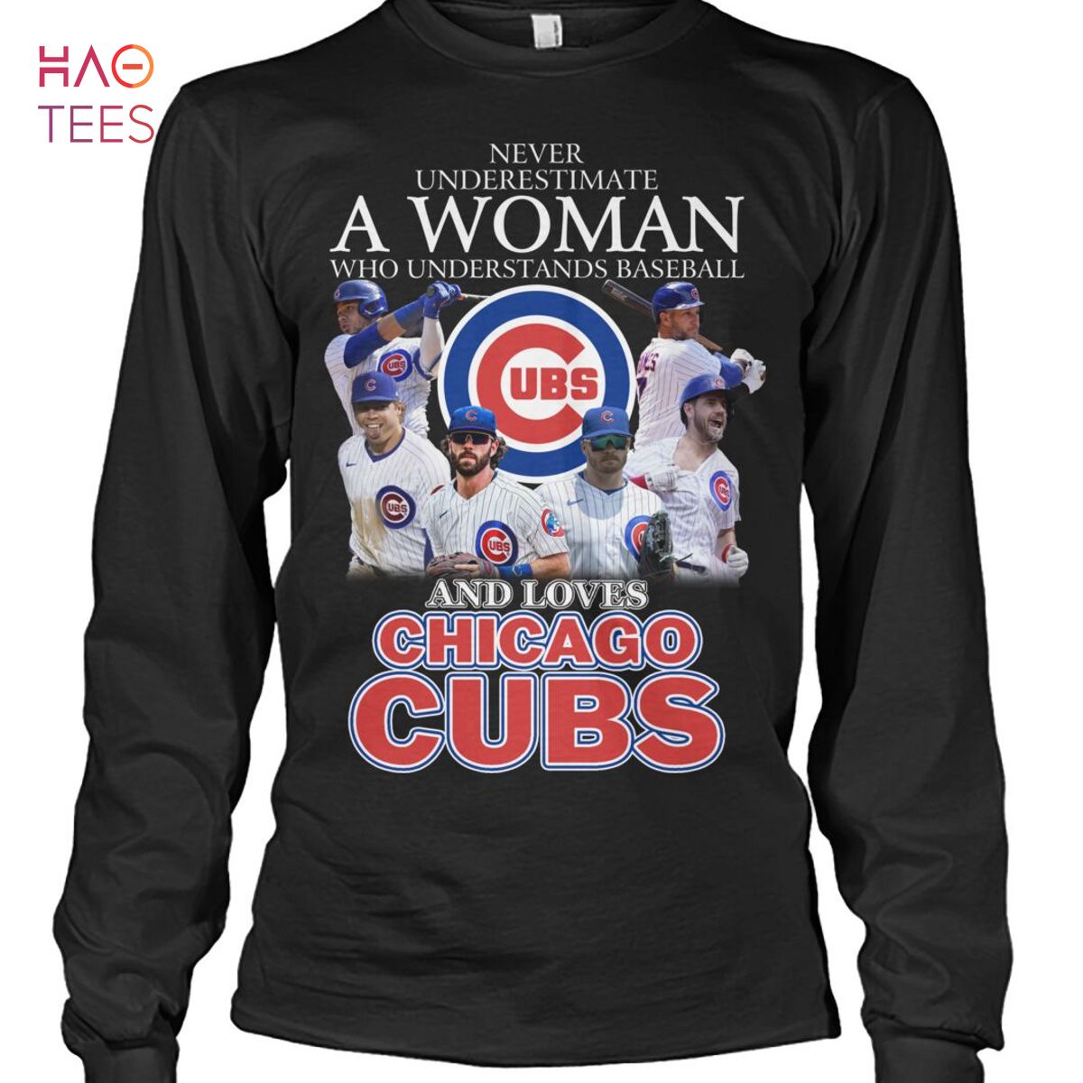 Women's Vintage Baseball Chicago Cubs Print Sweatshirt