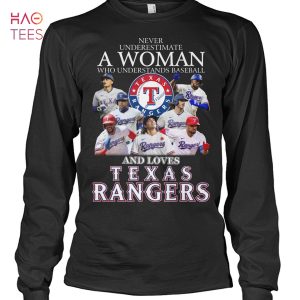 Original Never Underestimate a Woman who understands Baseball and loves  Texas Rangers Shirt - Limotees