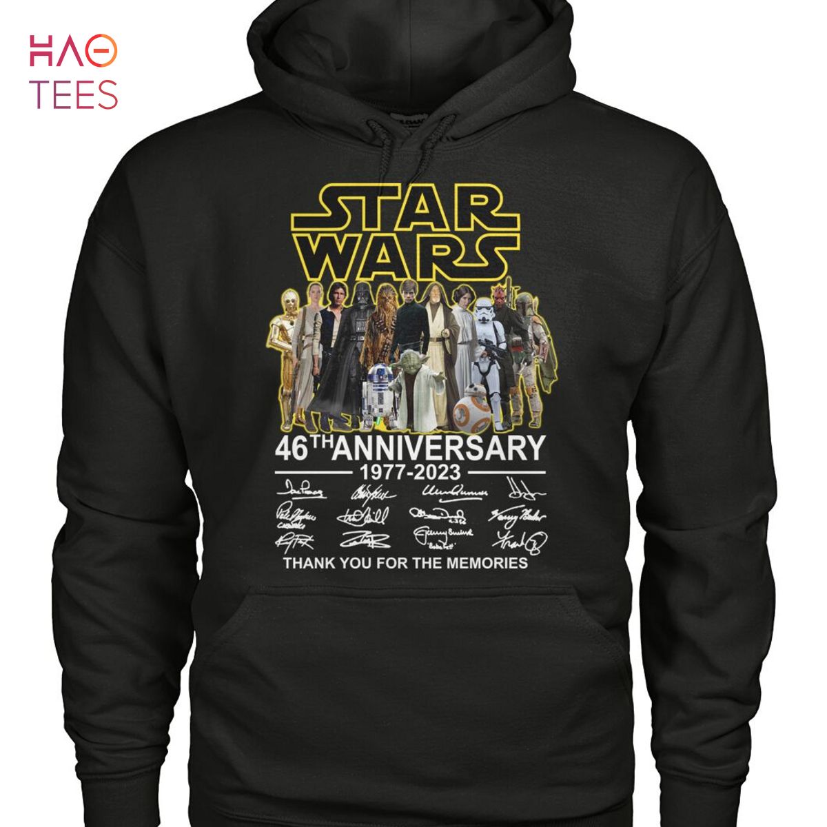 Star Wars 46 Anniversary 1977 2023 Thank You For The Memories T Shirt
