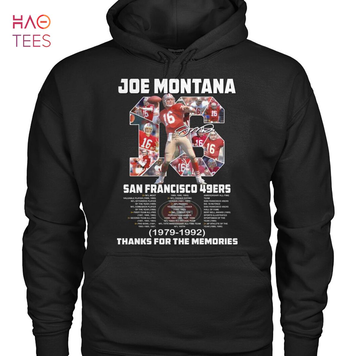 Shirts, Joe Montana 49ers 1989 Throwback Jersey Black New