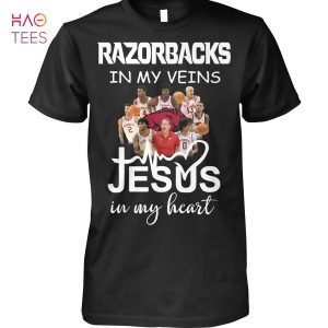 Arkansas Razorbacks InMy Veins Jesus In My Heart T Shirt