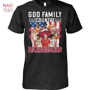 God Family Country Arkansas Razorbacks T Shirt