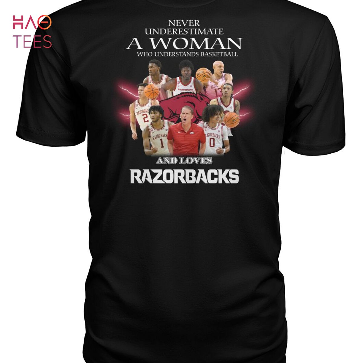 Never Underestimate Who Understands Basketball And Loves Arkansas Razorbacks T Shirt