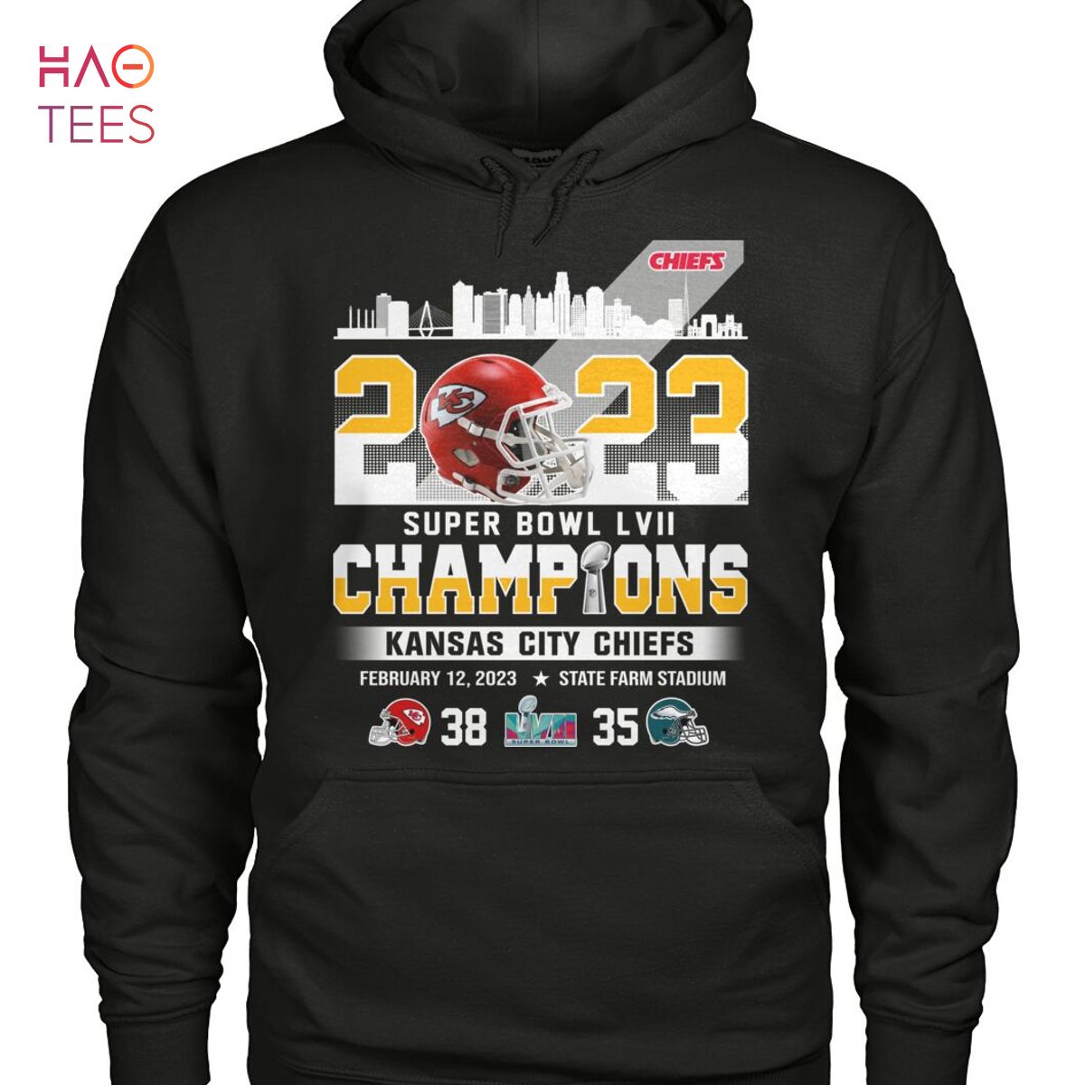 Kansas City Chiefs 2022-2023 Super Bowl Championship T-Shirt