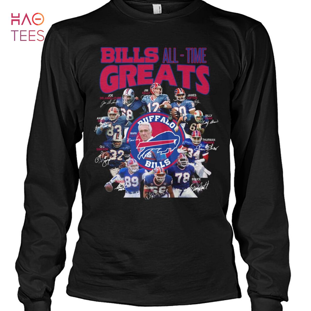 Buffalo Bills All Time Greats Flowy Tank Top - TeeHex