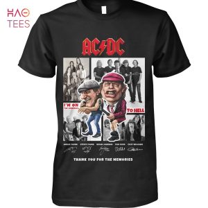 AC DC Rock Band Thank You For The Memories T Shirt