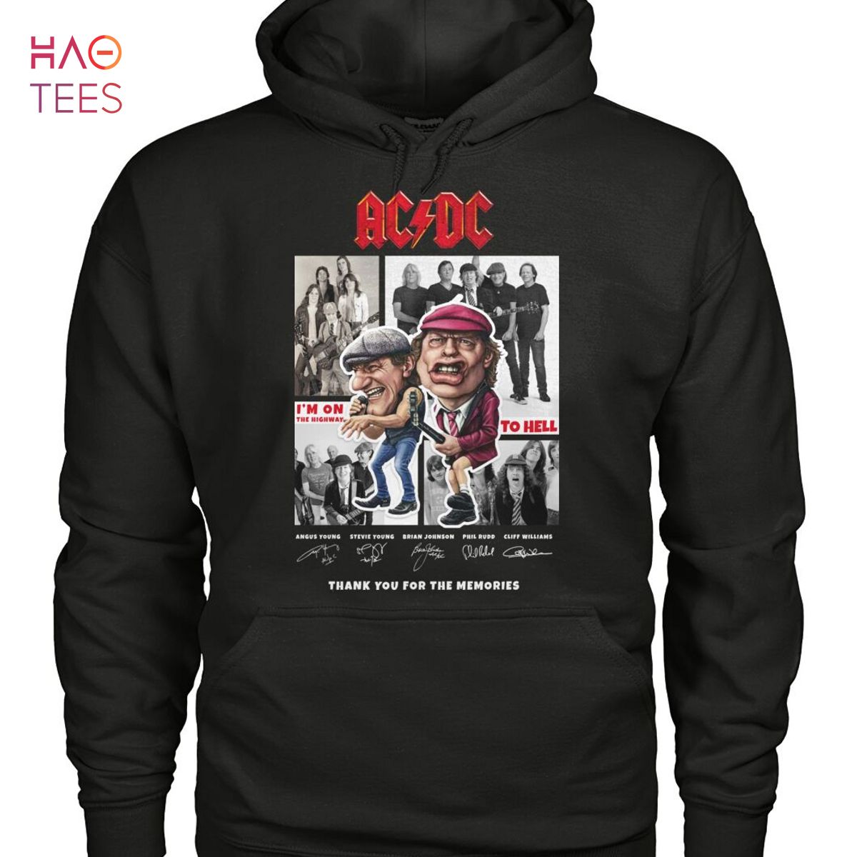 AC DC Rock Band Thank You For The Memories T Shirt AC DC Rock Band Thank You For The Memories T Shirt