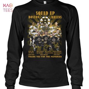Squad Up Boston Bruins Thank You For The Memories T Shirt