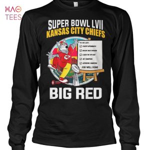 Super Bowl LVII Kansas City Chiefs Big Red T Shirt