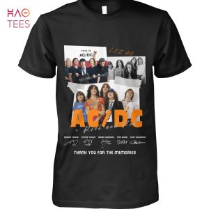This Is AC DC Rock And Rou Thank You For The Memories T Shirt