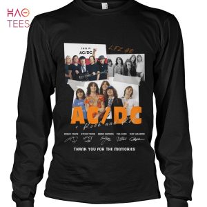 This Is AC DC Rock And Rou Thank You For The Memories T Shirt