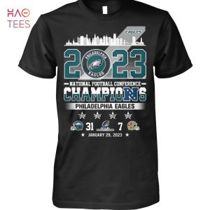 Philadelphia Eagles January 29 2023 National Football Conference Champions  Shirt