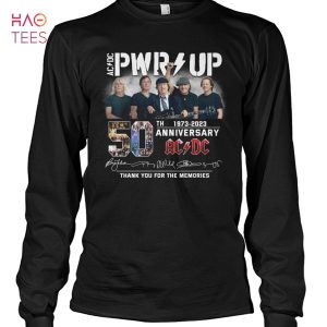 AC DC Pwr Up 1973 2023 50 Anniversary Thank You For The Memories T Shirt