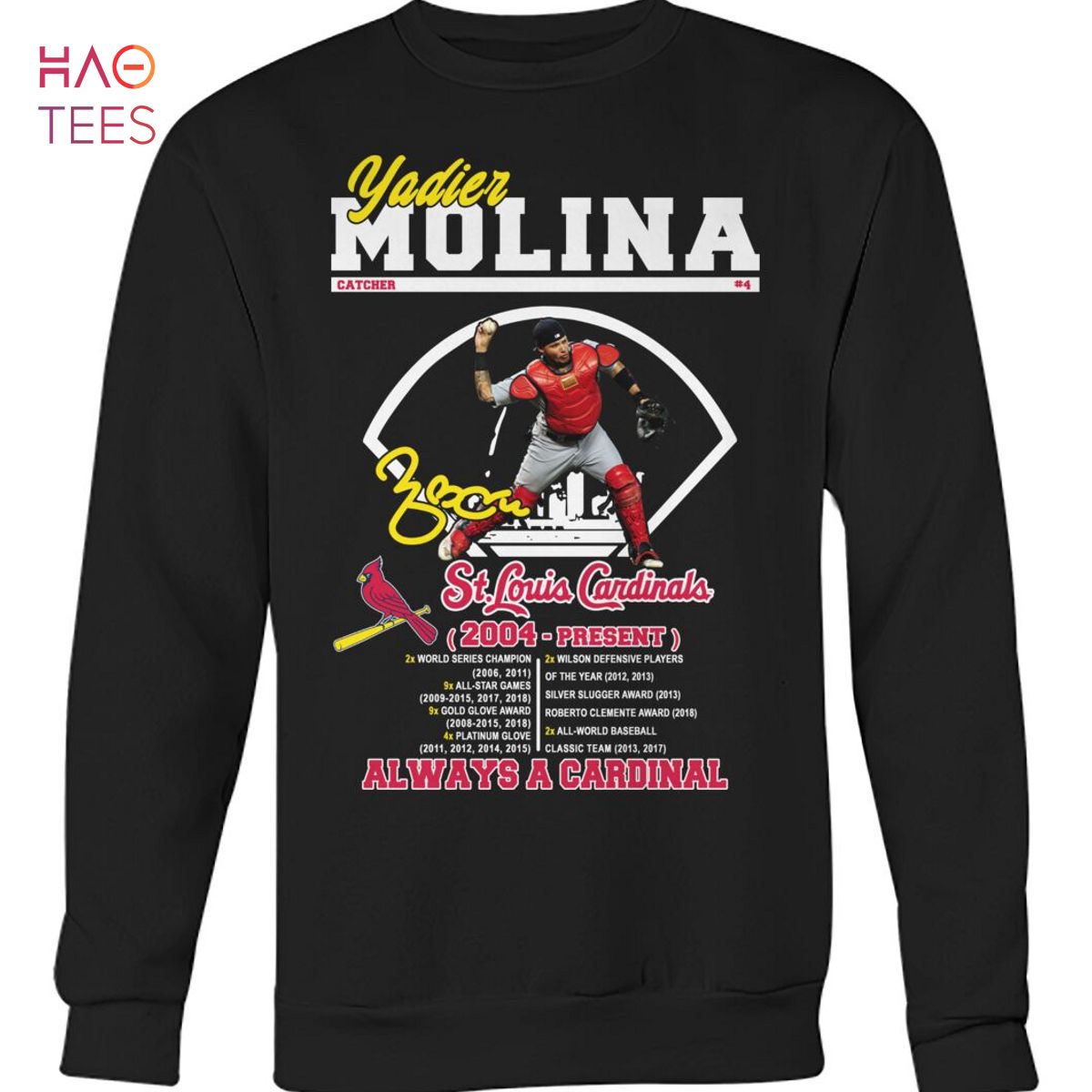 Yadier Molina St. Louis Cardinals Nike Name & Number T-Shirt