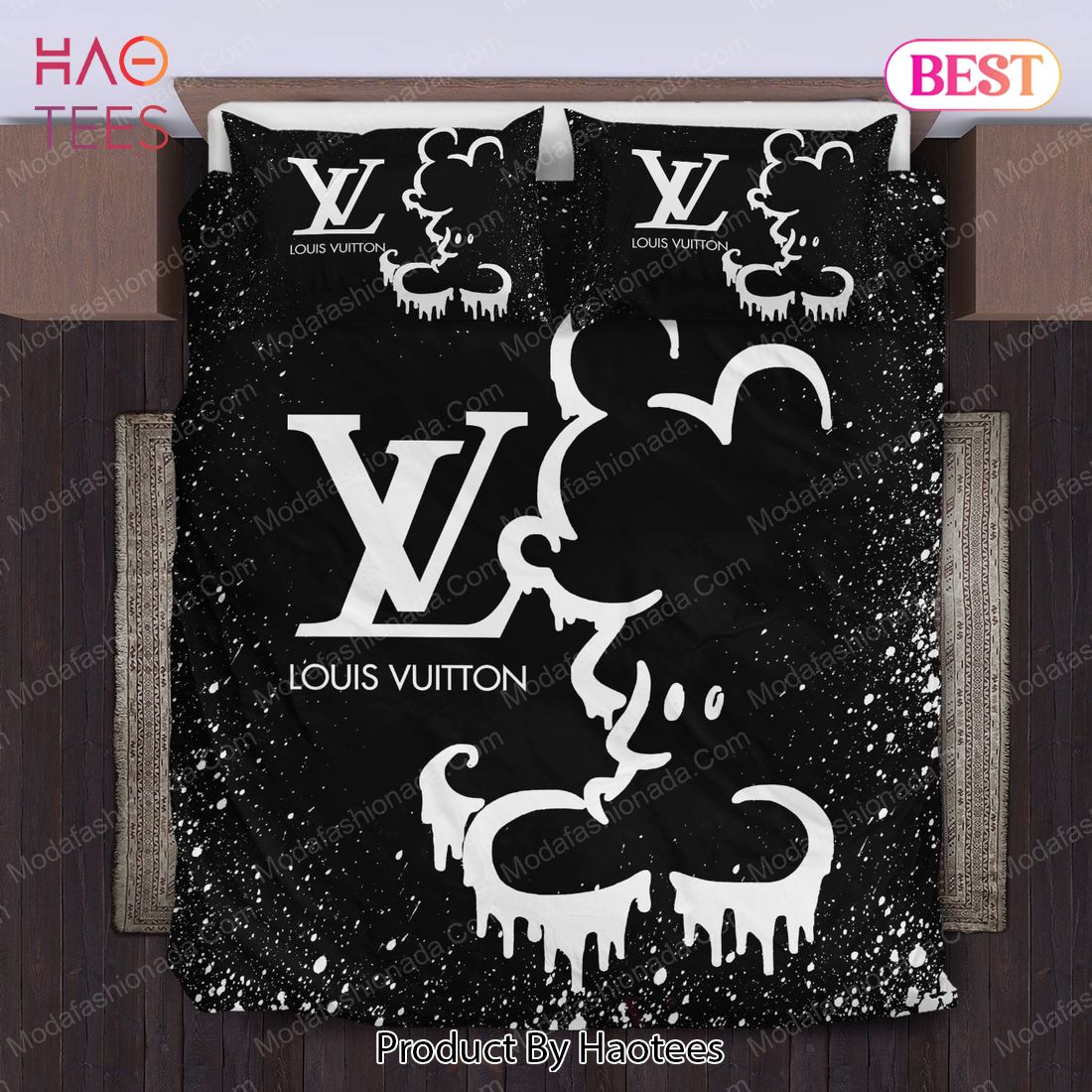 Buy Black And White Veinstone Louis Vuitton Bedding Sets Bed Sets, Bedroom  Sets, Comforter Sets, Duvet