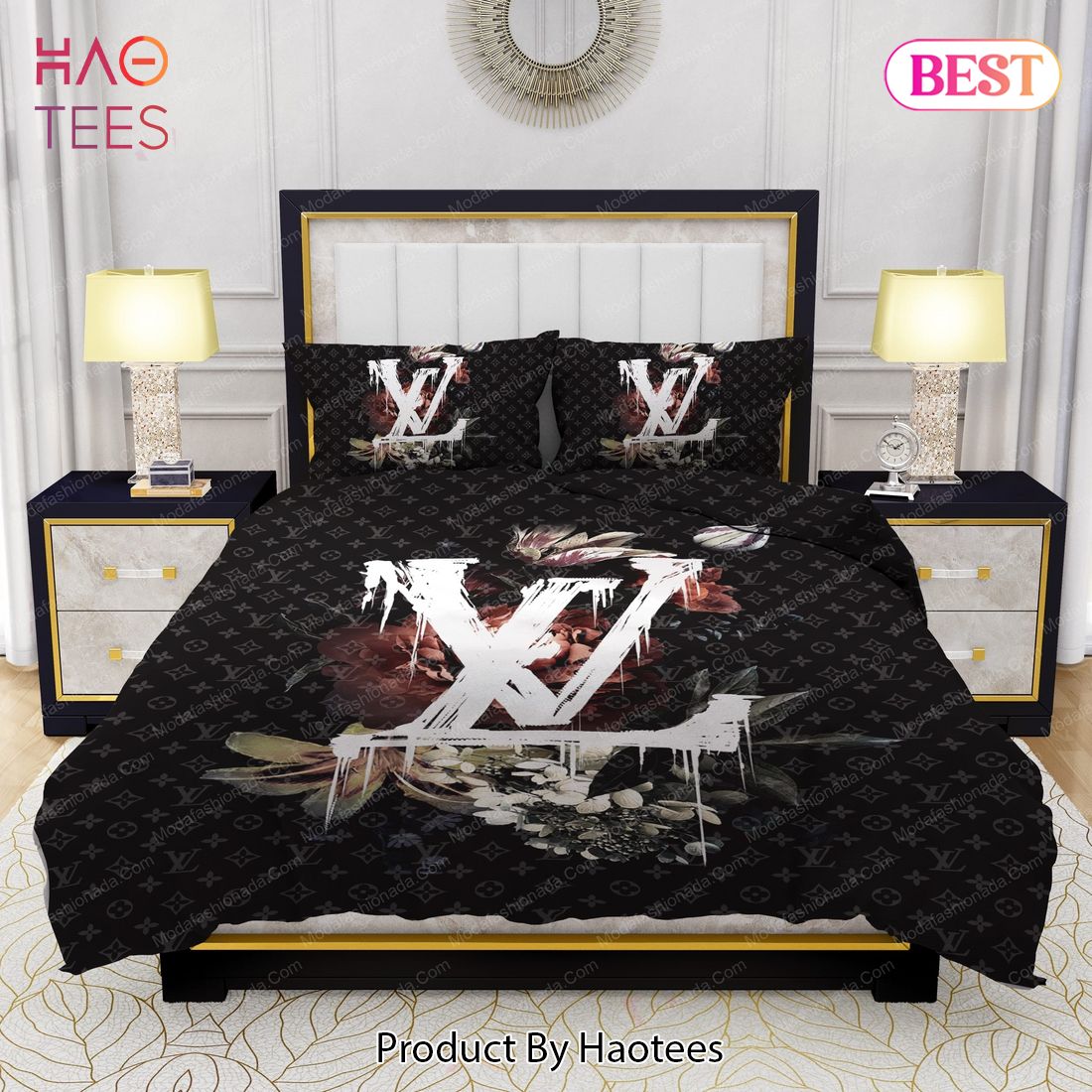 Buy Lily Peony Louis Vuitton Bedding Sets Bed sets with Twin, Full, Queen,  King size in 2023