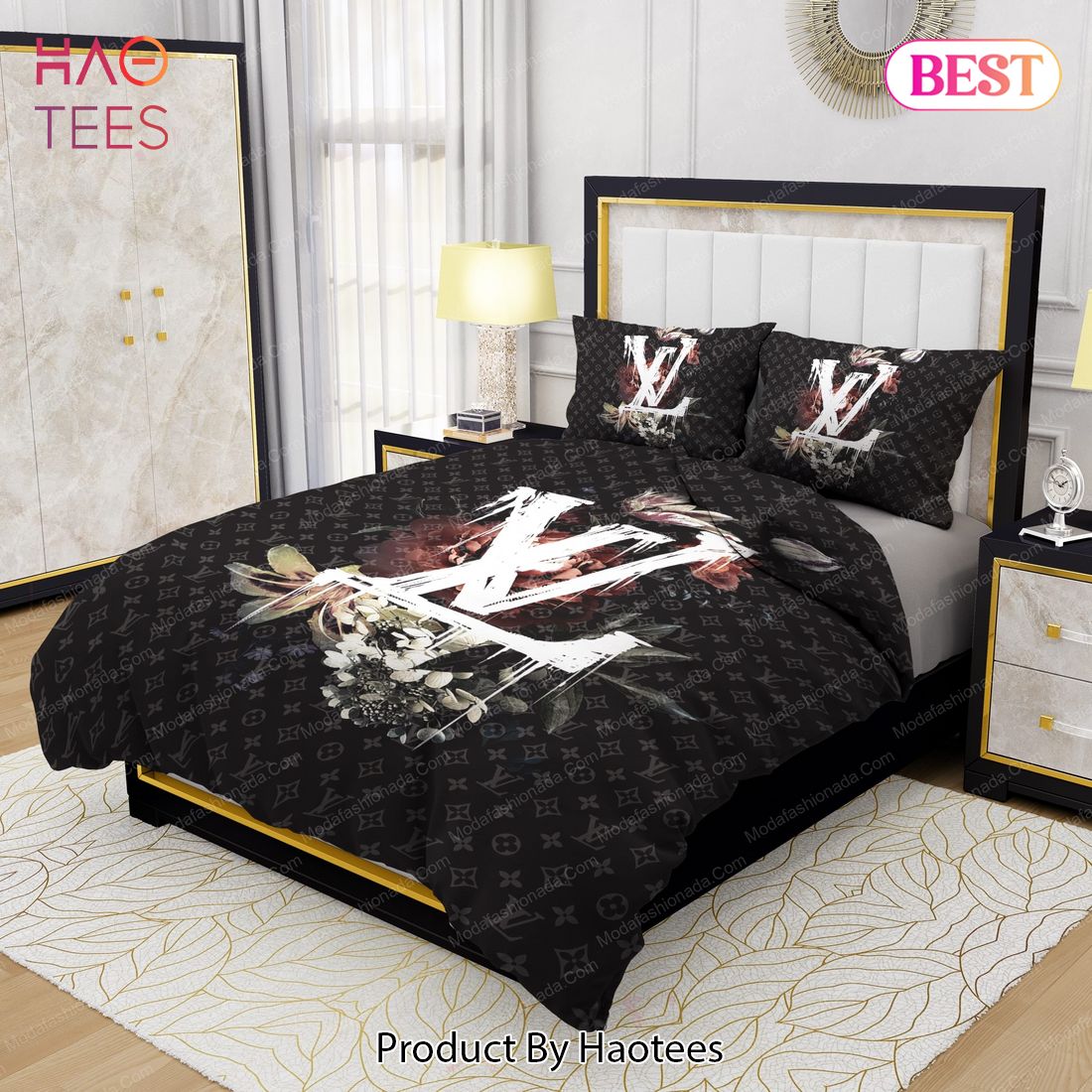 Buy Lily Peony Louis Vuitton Bedding Sets Bed sets with Twin, Full, Queen, King  size in 2023