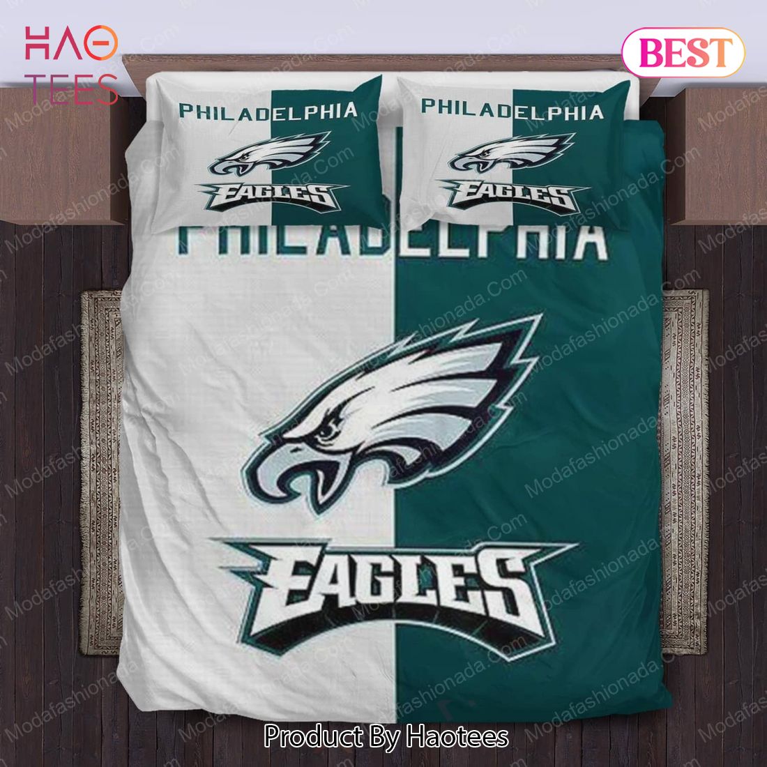 Buy Philadelphia Eagles Logo Bedding Sets 02 Bed Sets, Bedroom Sets, Comforter Sets, Duvet Cover, Bedspread